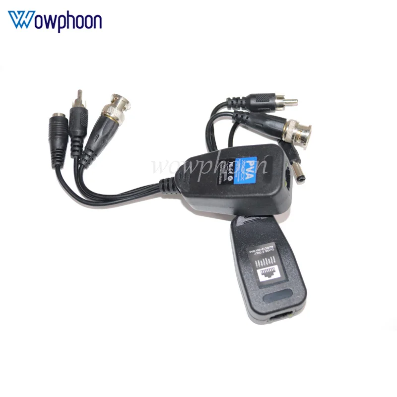 PVA Balun AHDCVITVI coaxial video power audio three-in-one twisted pair transmitter for camera 300M distance