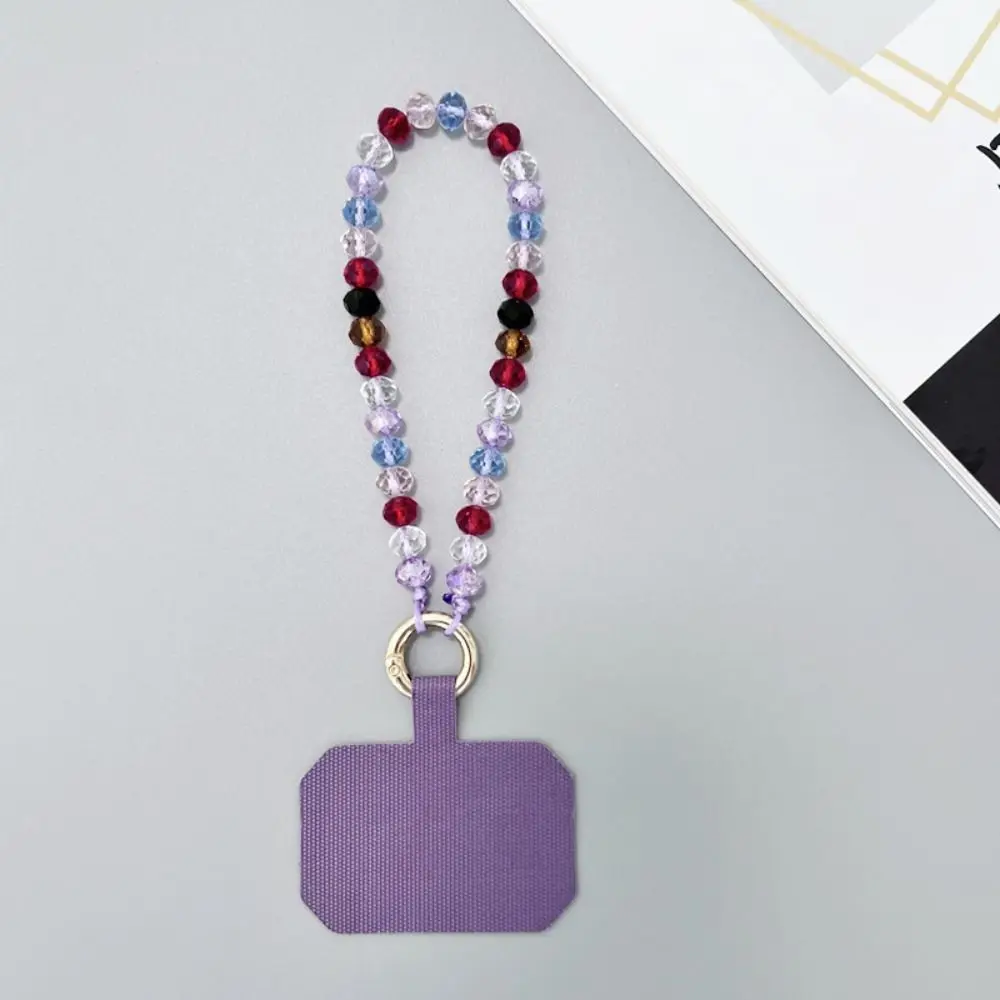 

Fashion Crystal Beads Crystal Phone Straps Lanyard Hand Wrist Mobile Phone Chain Anti-lost Handmade Cellphone Strap Card Pendant
