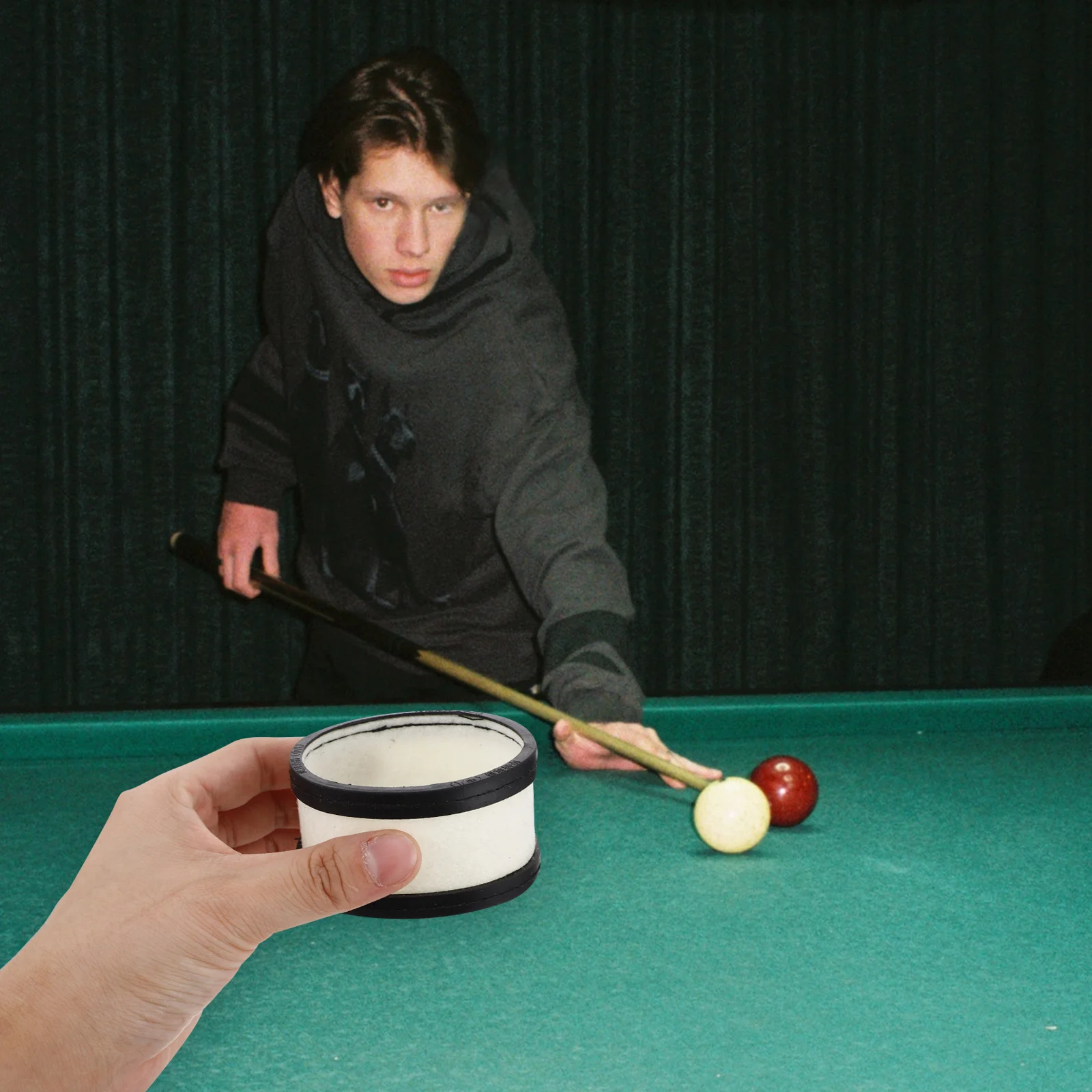 

16pcs Automatic Pool Ball Cleaning System Billiard Ball Polisher with Polishing Pads for Shine Maintenance Tool