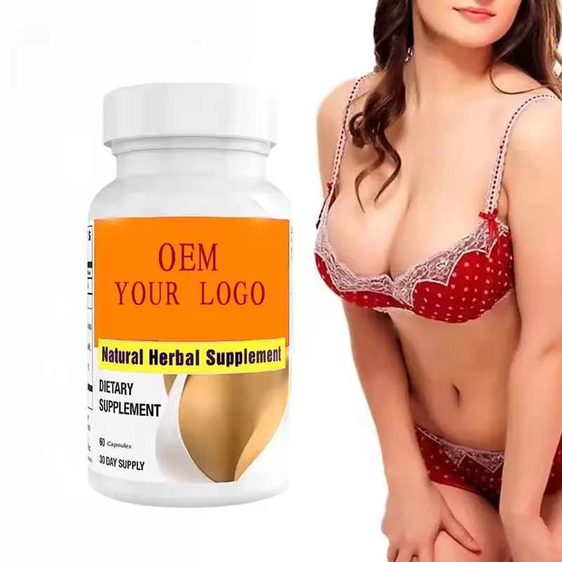 1 bottle natural herbal supplement women breast enhancing capsules to maintain firmness fullness regulate endocrine function