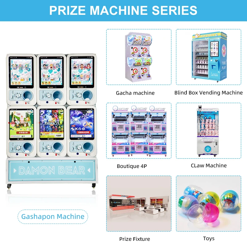 New Stock Arrival Gacha Vending Machine Free Sample Wholesale Gashapon Anime Vending Machines Capsule Toys for Game Center