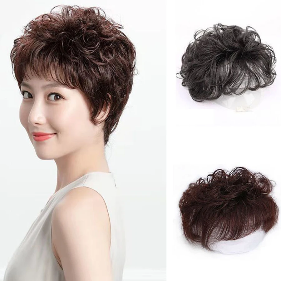 Bangs 3D Air Hair Bangs Edge Clipped In Bangs Extended Hair Piece Bangs Wig Cut Top Hair Loss To Cover Gray Hair Increase Volume