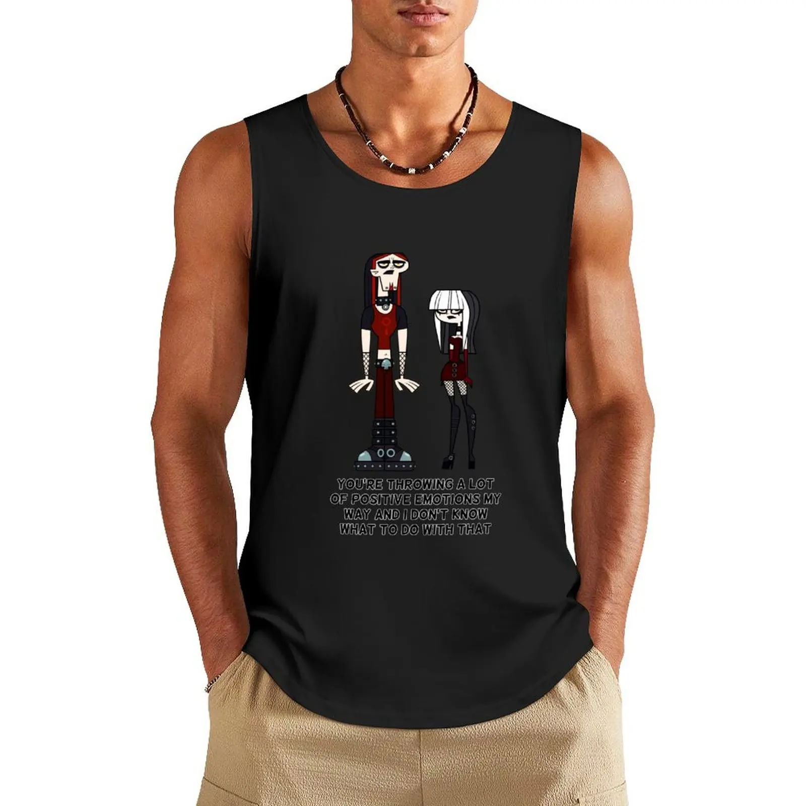 

Total Drama Goths (Crimson and Ennui) Tank Top sports t-shirts for men t shirt gym gym for men bodybuilding men clothes
