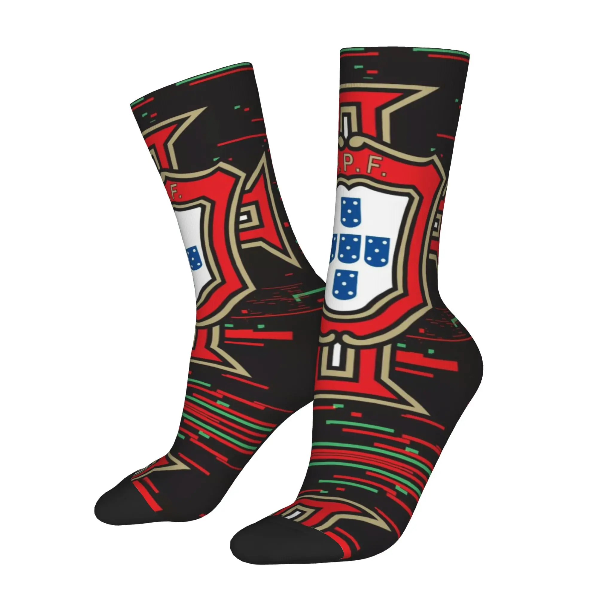 Happy Funny Portugal Retro Harajuku  Hip Hop Novelty Casual Crew Sock Match Day Essentials
