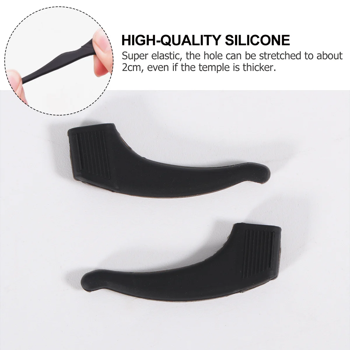 المضادة للانزلاق الأذن السنانير سيليكون كم للنظارات غطاء غير قابل للانزلاق أجزاء النظارات صالح لتشغيل ركوب تسلق تصفح #4