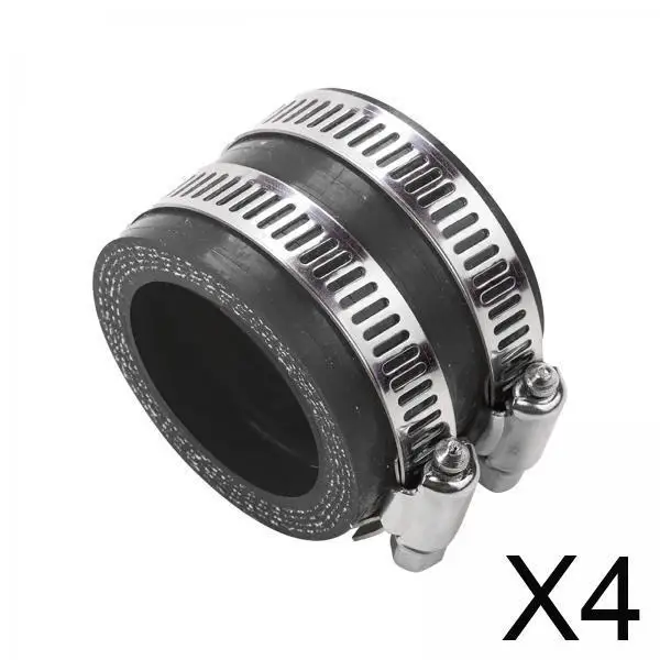 4xadaptador de carburador de motocicleta interface adaptador de admissão de carburador preto