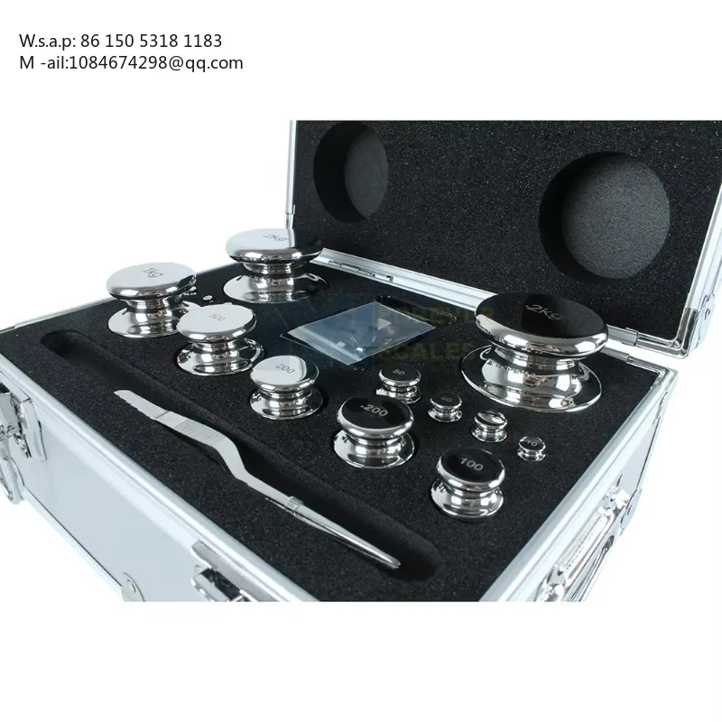 1mg-2000g E1 F1 F2 M1 Class Stainless Steel Calibration Weight Set Standard Test Weights for Electronic Balance & Scale Calibrat