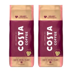 2x Kawa ziarnista COSTA COFFEE Crema Velvet 1kg