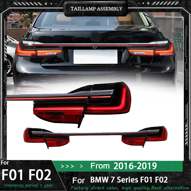 

Стайлинг автомобиля через задние фонари для BMW 7 серии G12 G11 2016-2018 светодиодный стоп-сигнал заднего хода динамический фонарь в сборе