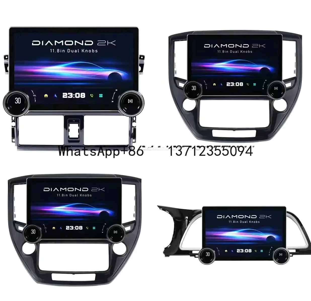 11.8 Inch CarRadio Android  Bt-enabled Touch Screen Car Dvd Player Carplay DSP 10.33 Multimedia Diamond 2k Android Car Stereo