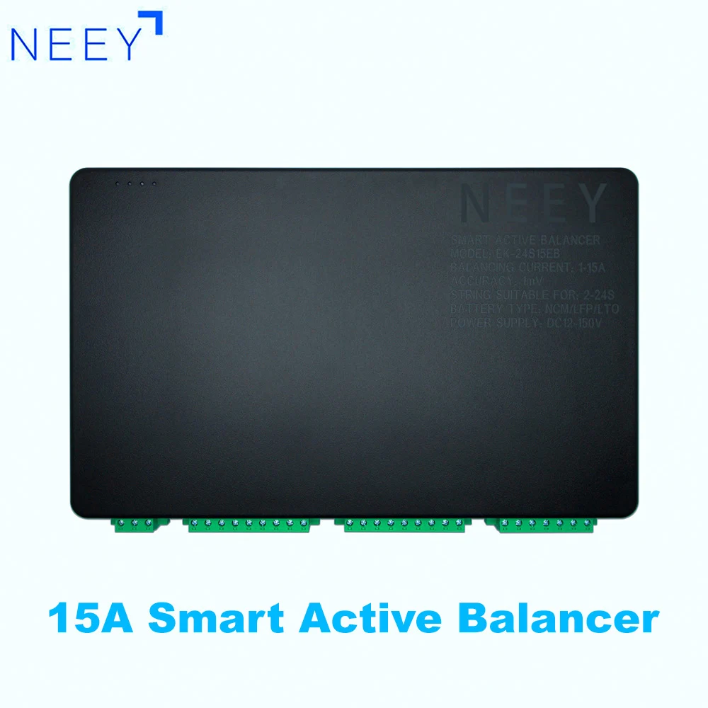 NEEY 15A Smart Active Balancer Balancing Accuracy 1MV 12V 24V 36V 48V 72V Lifepo4 Battery Balance Board Electric Bicycle