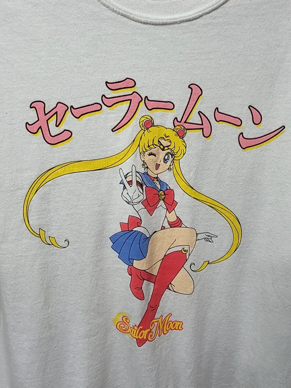 بحار القمر Takeuchi Naoko الأبيض للجنسين تي شيرت الصيف جديد خمر أزياء الرجال والنساء الشارع الشهير