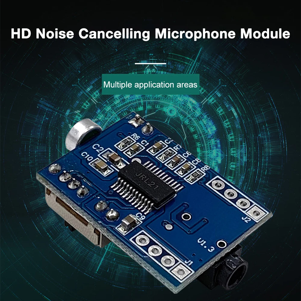 HD Noise Reduction Microphone Module Megaphone Module Real-time Noise Cancellation Movement Vocal Pickup Chip JRL21