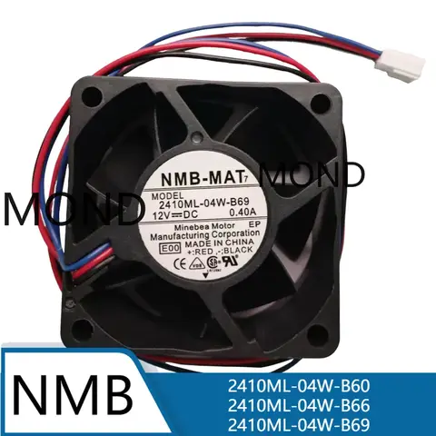 NMB NMB-MAT CPU 전원 공급 장치 인버터 쿨러, 서버 냉각 선풍기, DC12V 6025 6cm, 2410ML-04W-B60, 2410ML-04W-B66, 2410ML-04W-B69 Best5