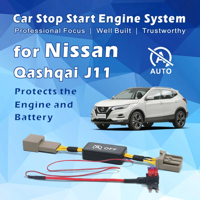 For Nissan Qashqai J11 Car Auto Stop Start Eliminator Engine System Disable Device Intelligent Plug Stop Canceller