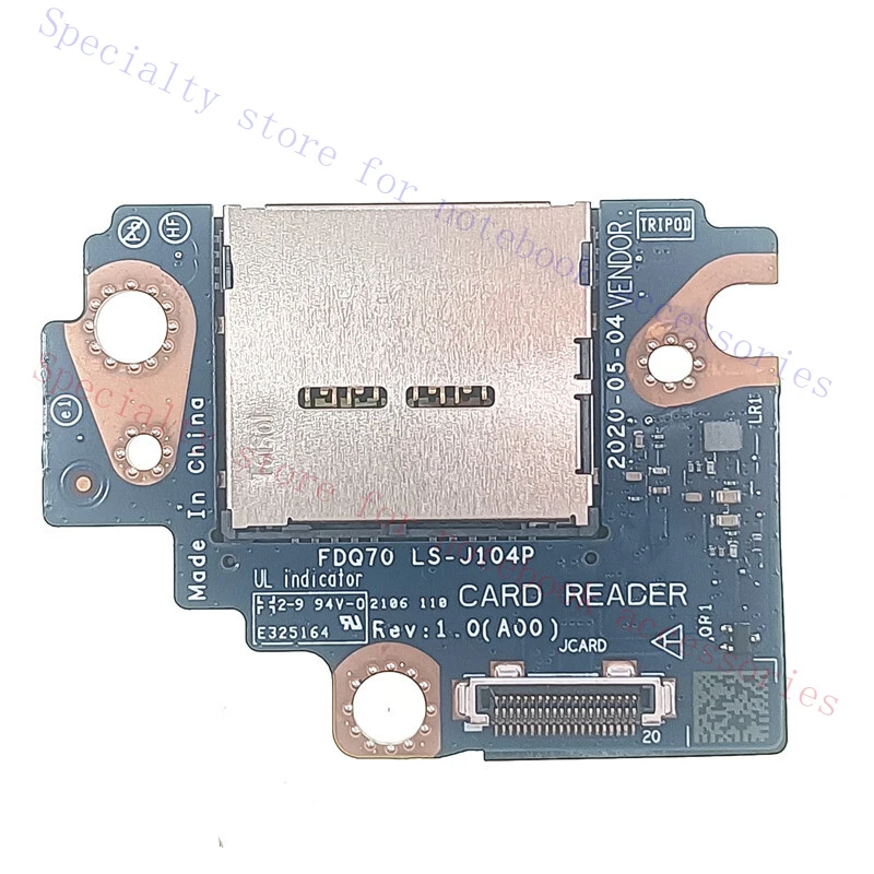 

R+ New For Dell Alienware Area 51M R2 FDQ70 LS-J104P Card Reader Board 099J9G 99J9G