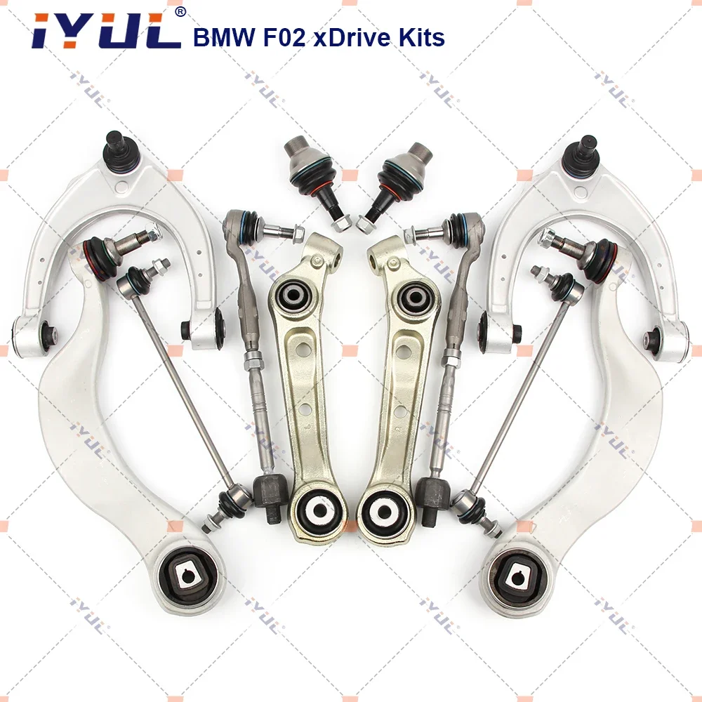 IYUL Control Arm Ball Joint Stabilizer Link Tie Rod Kits For BMW 5 7 Series Gran Turismo F07 F01 F02 F03 F04 xDrive GT