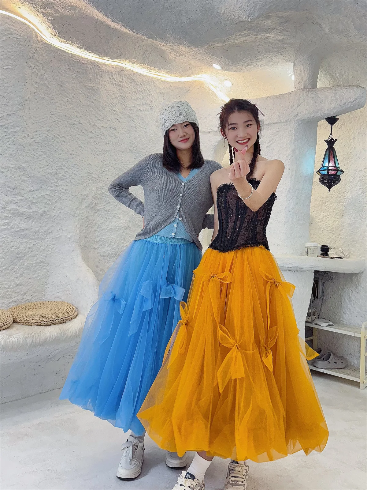 TIYIHAILEY Nuove Donne Della Maglia Autunno Primavera Lungo Maxi Gonne di Alta Qualità Abito di Sfera Gonna Orlo Grande Gonne Custom Made 2026 Nuovo