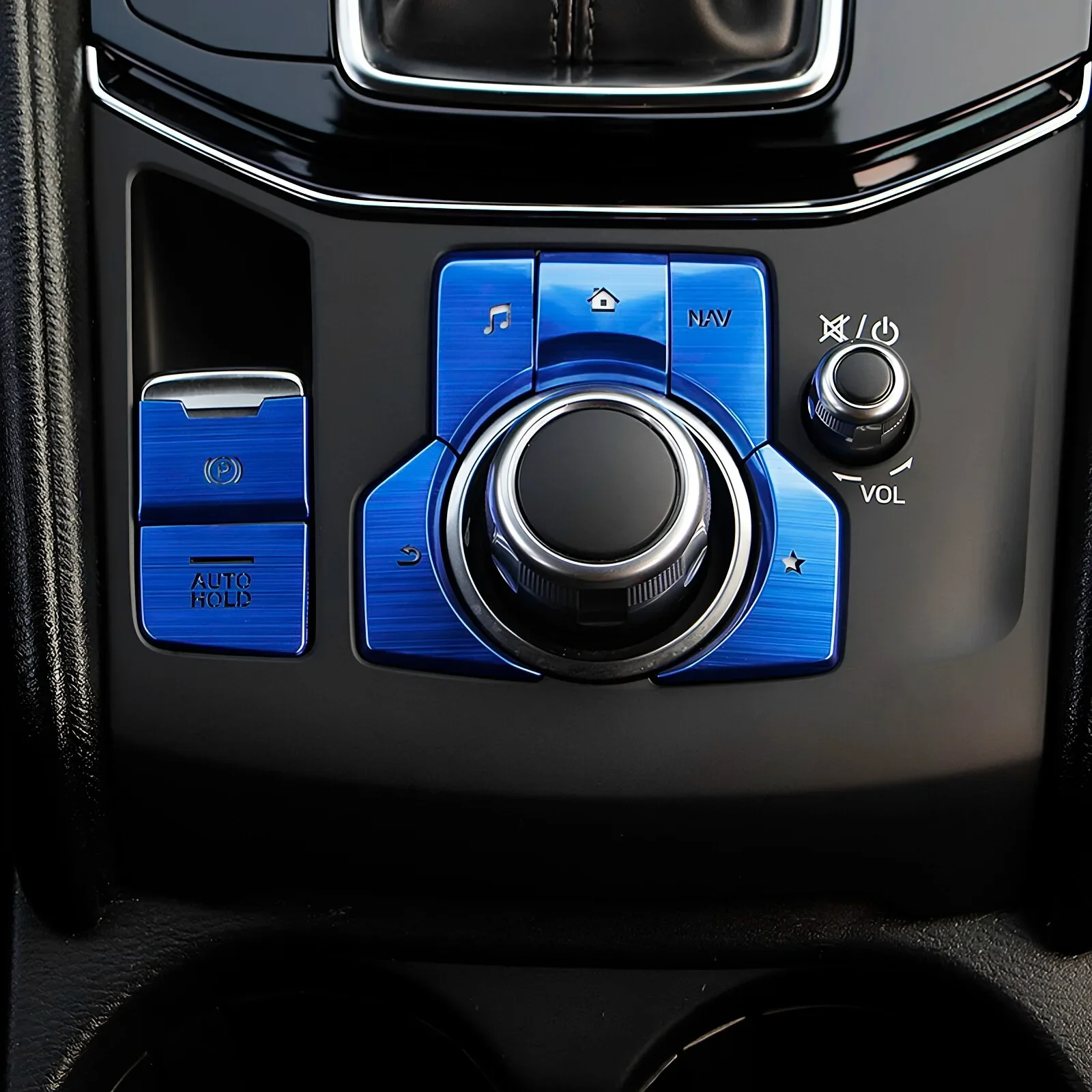 Car Interior HandBrake Parking AUTO HOLD Multimedia Button Cover RHD/LHD For Mazda 3 Axela CX-4 CX-5 CX-8 CX-30 MX-30 Atenza