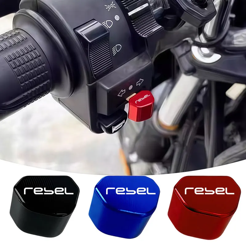 

For HONDA Rebel CM1100 CMX1100 2021-2024 Mototcycle Accessories CNC Switch Button Turn Signal Switch Key cap