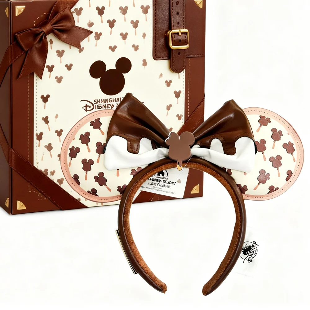 Disney Ice Crea Mickey Mouse Headbands 100th anniversary Bows Headband Birthday Party Halloween Cosplay Costume For Women Girls view 5