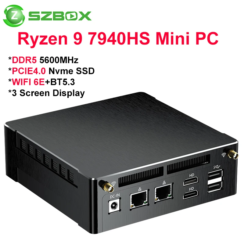 SZBOX S790 AMD Ryzen 9 7940HS Mini PC: 최고의 성능과 혁신적인 기능을 갖춘 최소형 PC