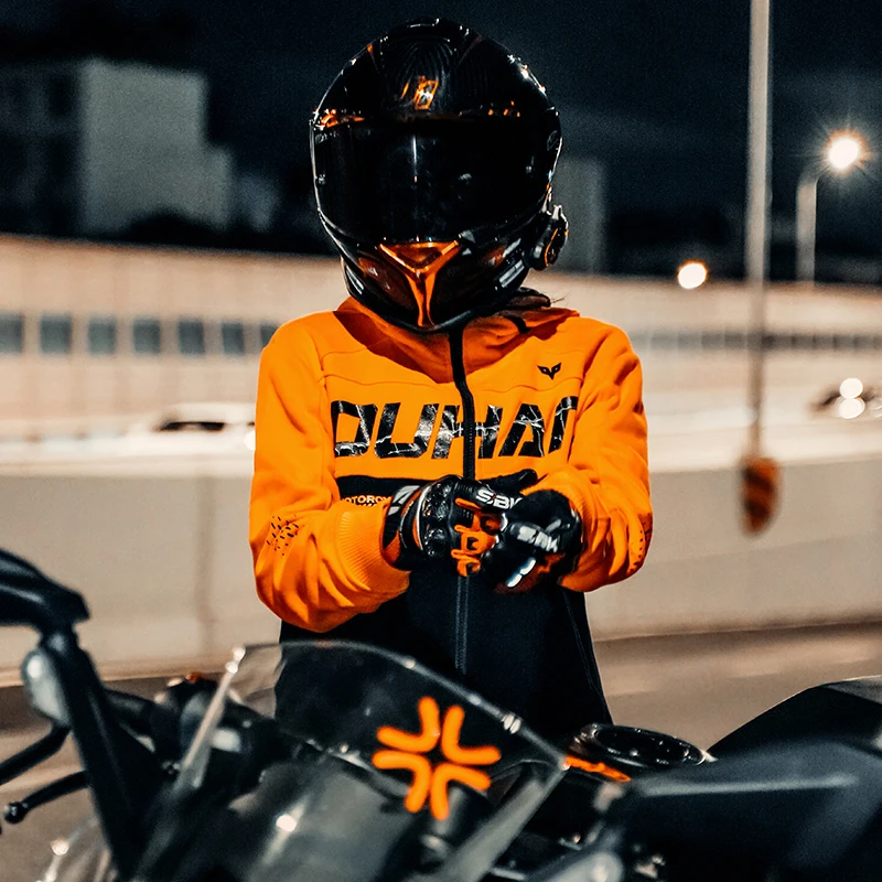 DUHAN-Chaqueta de Motocross para hombre y mujer, Sudadera con capucha reflectante, equipo de equitación, ropa de ciclismo