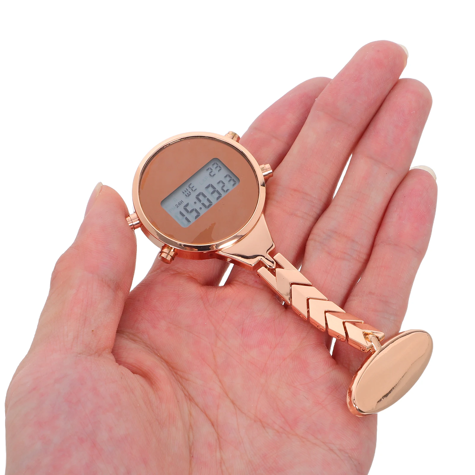 

Electronic Nurse Watch For Women Badge Lapel Pin 'S Portable Alloy Fob Student Christmas Gift Decor