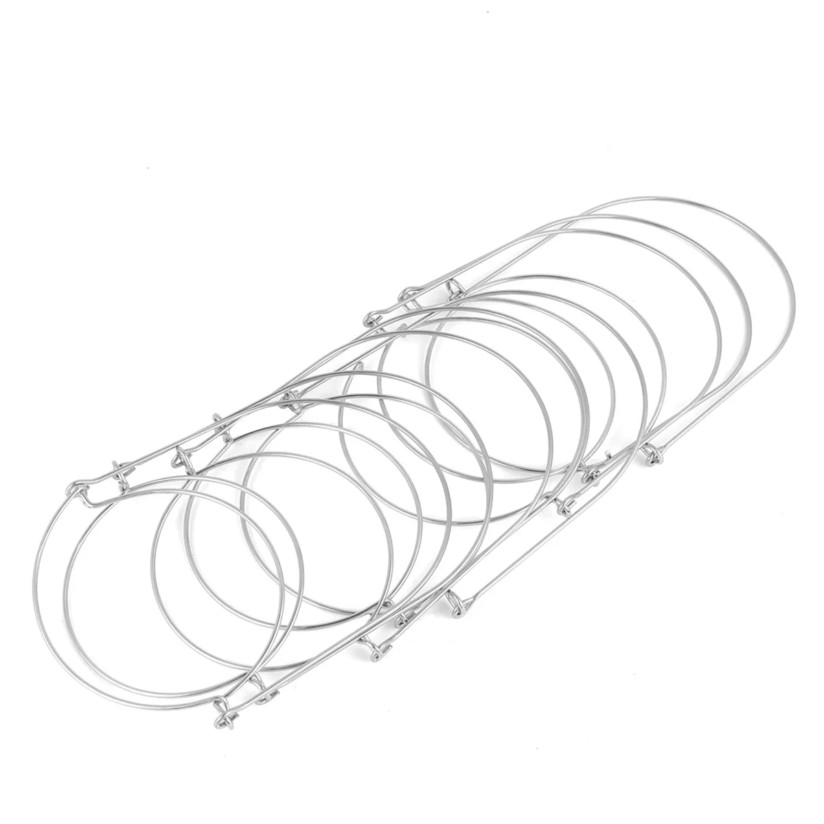 

8pcs Stainless Steel Mason Handles Rustproof Wire Hangers For 70Mm Mouth Easy Install Decorative Kitchen Wedding Party Storage