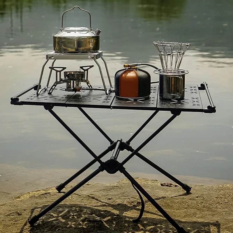 

Outdoor Folding Tactical Table Lightweight Portable Folding Table Camping Car Picnic Aluminum Table