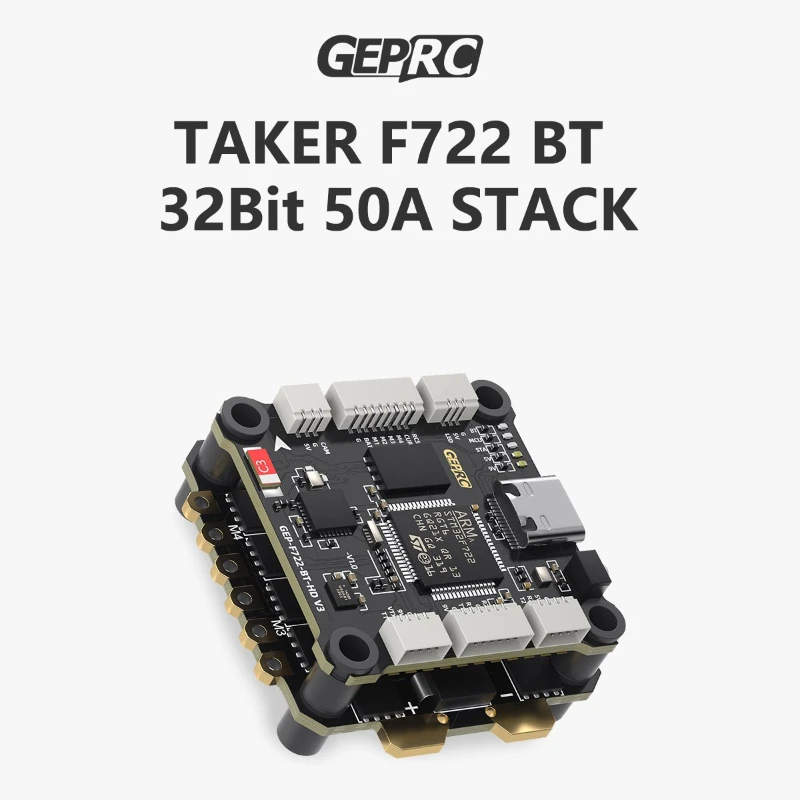 

GEPRC TAKER F722 BT STACK - 8 бит 60 А / 8 бит 65 А / 32 бит 50 А