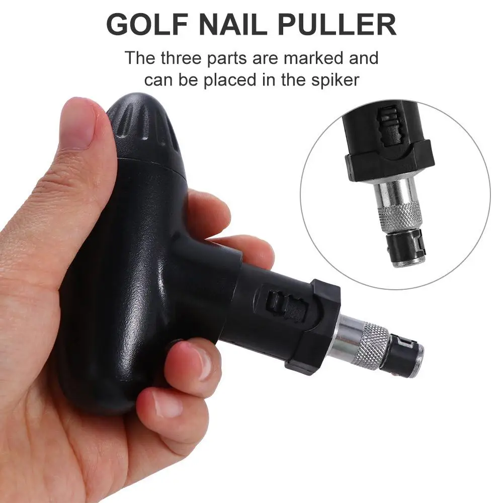 Nail Remover Tool Golf Cleats 3 in 1 Shoe Spikes Replacement Tool Golf Spike Wrench Golf Shoes Pin Puller Golf Nails Puller