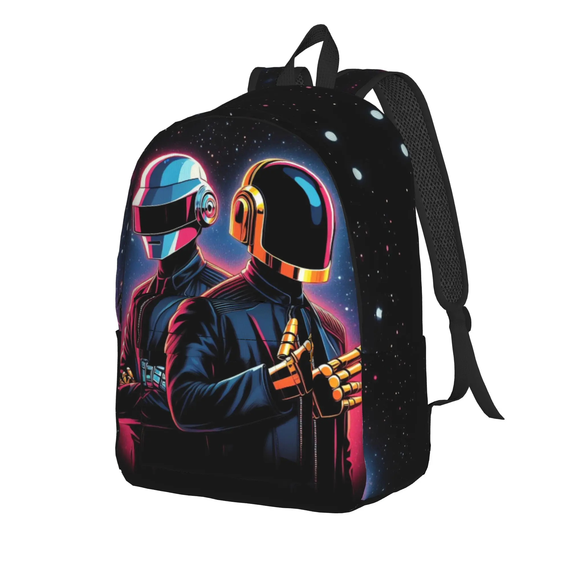 Daft Punk Electronic Music Backpack  Outdoor Backpacks Youth Kawaii School Bags Designer Durable Rucksack