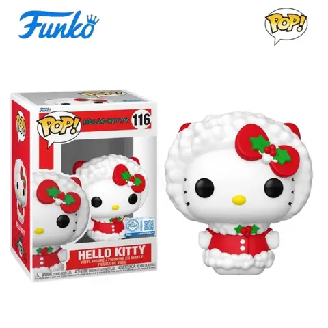 Funko Pop Hello Kitty-serien Vinylfigur Gamer Kuromi #117 Christmas Hello Kitty My Melody Kawaii Actionfigurer Barnpresenter 10 best sales Vänner Funko Pop - №9