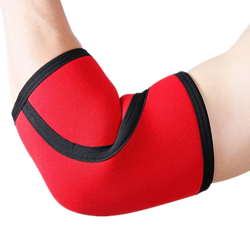 7mm Neoprene Weightlifting Elbow Support Brace Thicken Crossfit Home Gym Sport Fitness Muscle Training Elbow Protector Sleeve