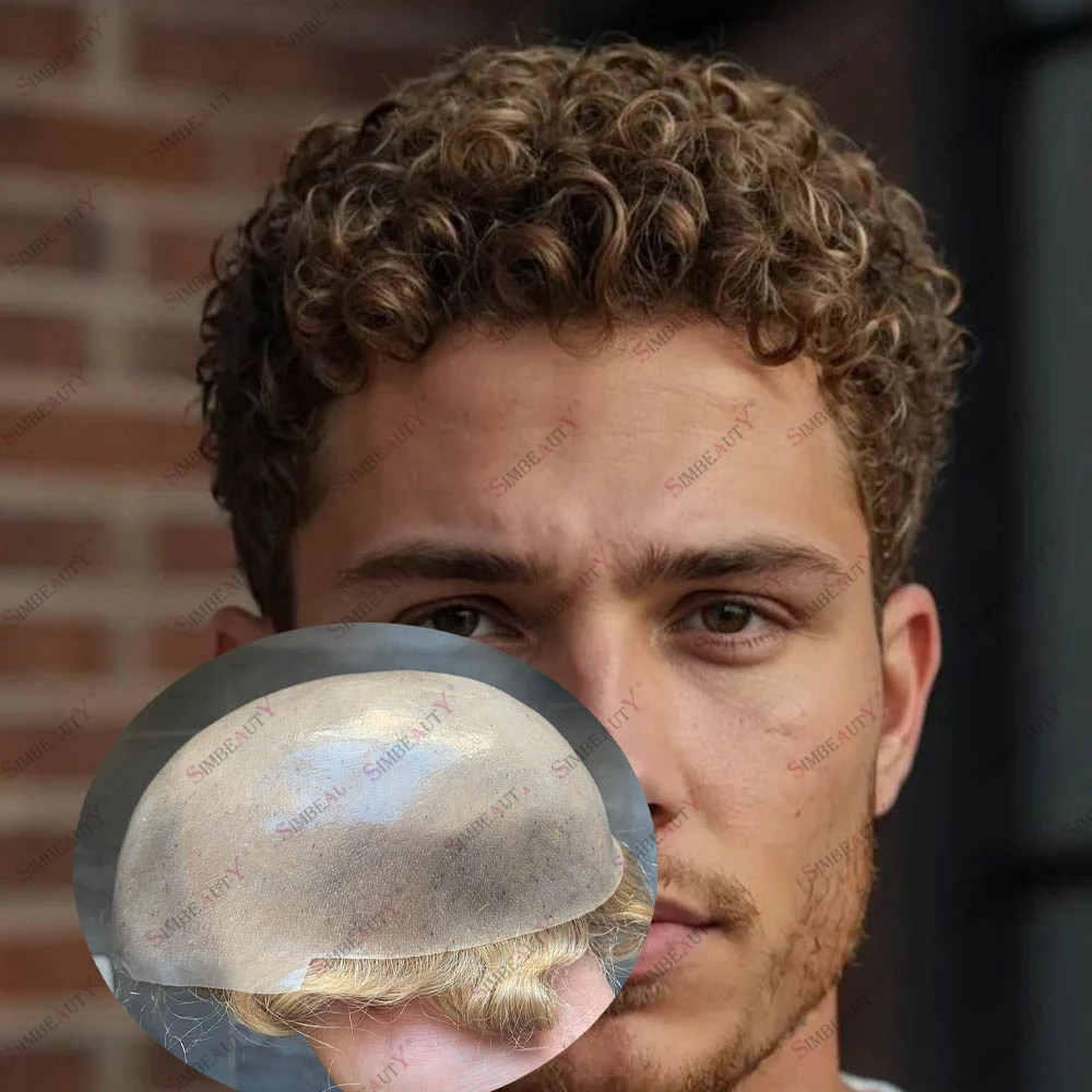 

Супертонкая мужская незаметная система замещения волос V-loop: кудрявые, светлые, серые, коричневые, черные волосы, капиллярный протез 1B40 18 # Естественная линия роста волос