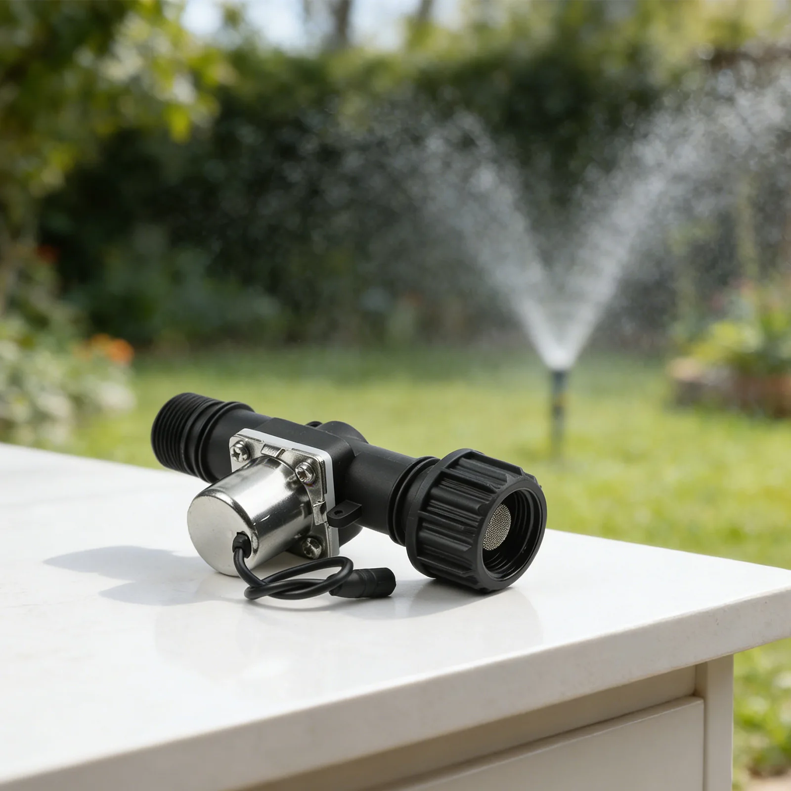 Low Voltage High Flow Pulse Water Valve for Garden Irrigation with Programmable Timer and Quick Threaded Pipe System