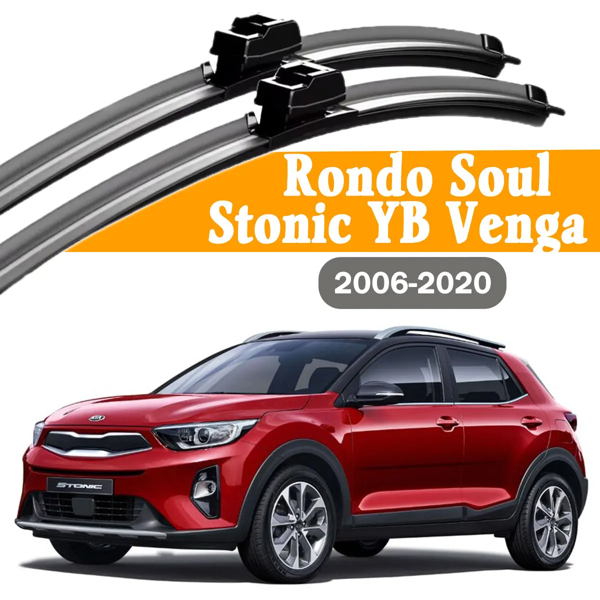 2PCS Car Front Wind…