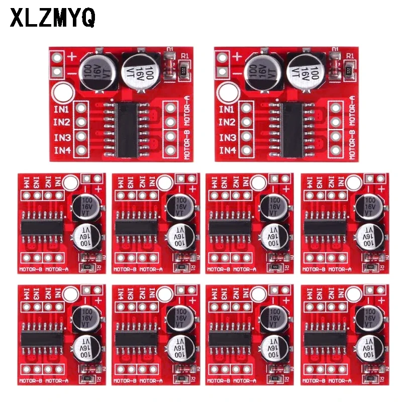 10pcs DC Motor Driver Module Mini L298N 2 Channel H Bridge Motor Driver Board With MX1508 Chip For Electric Stepper Motor Driver