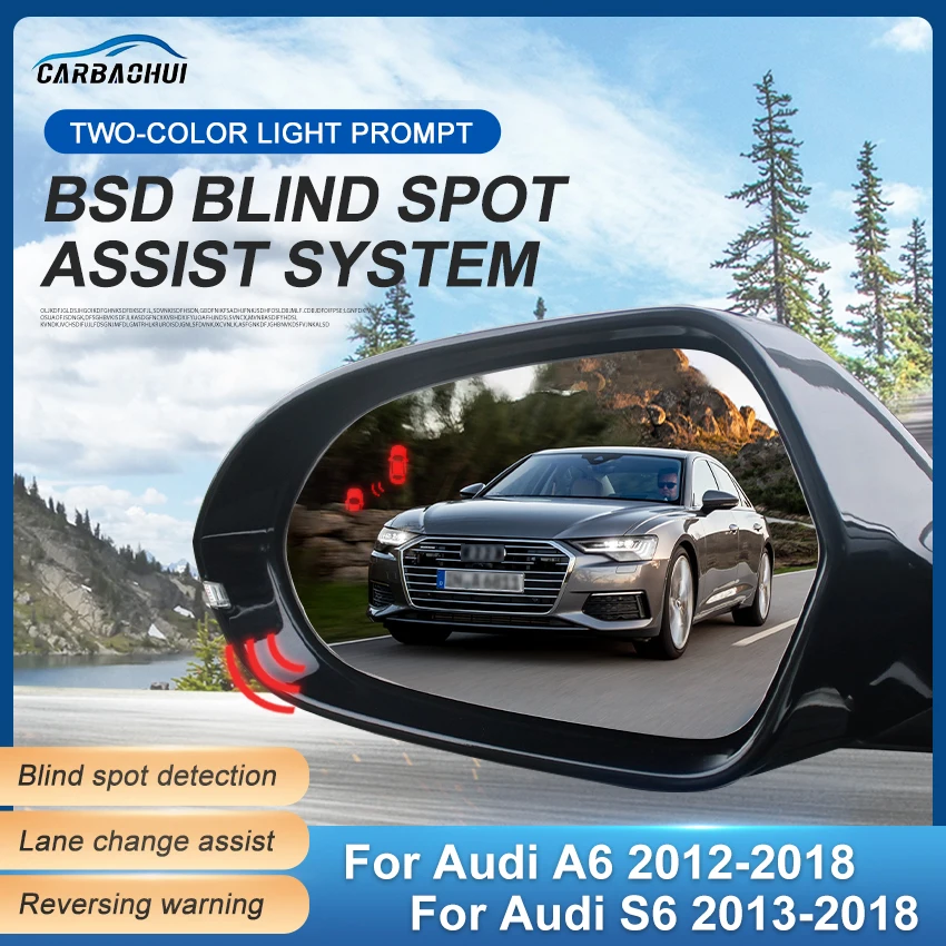 

Blind Spot Detection system BSD BSA BSM Microwave Radar Blind Spot Monitoring Change Lane Aided Parking For AUDI A6 S6 2012-2018