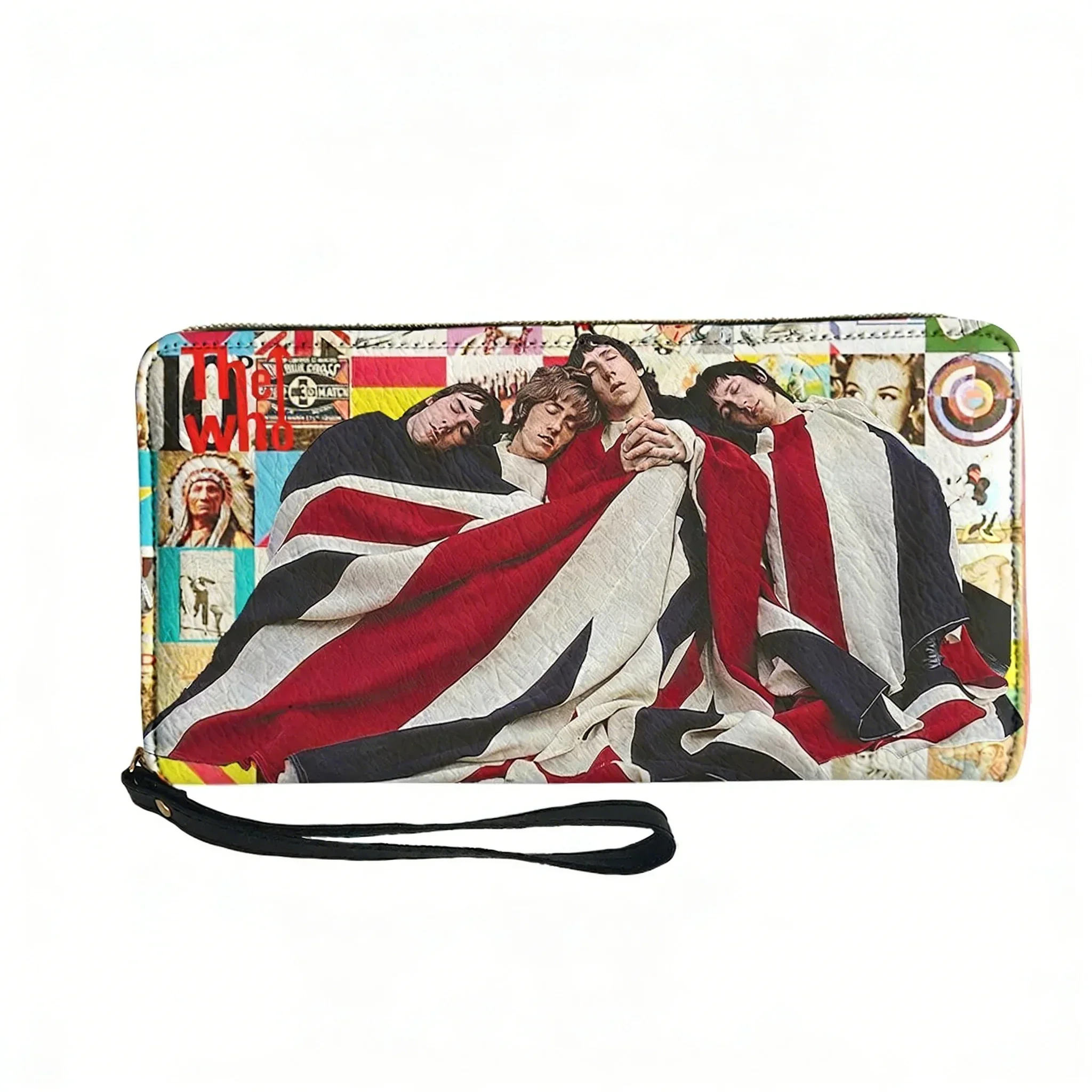 

The Who Wallet Mens Womens Teenagers Long Zipper Wallet Double Print Fashion Commuter Personalized Patterns Custom Made Purses