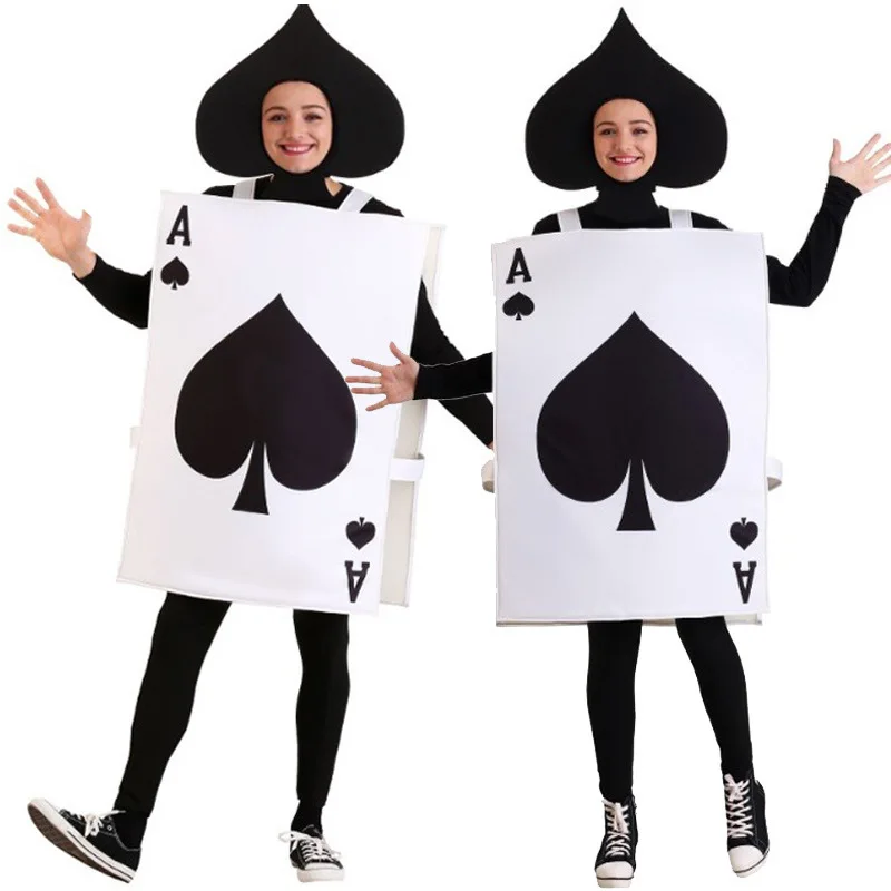 new-loween-poker-card-onesie-par-performance-costume-funny-cosplay-outfit-ladies'-ethnic-stage-clothing-jumpsuit