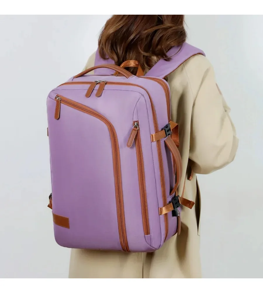 

Expandable Multi-compartment Business Backpack, Roomy Laptop Daypack for Work Trips and Casual Getaways