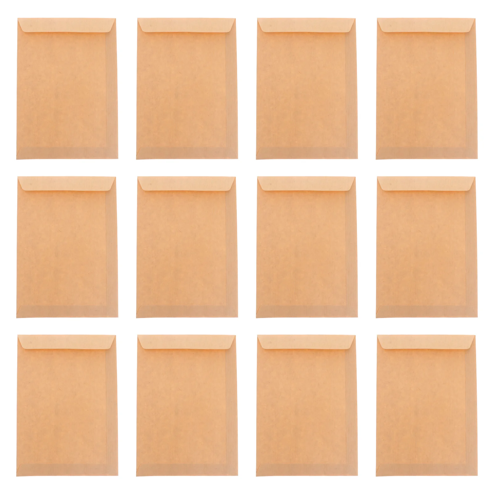 50 Pcs Classic Envelope Envelopes for Packages Kraft Paper Blank Plain Color Brown Bag
