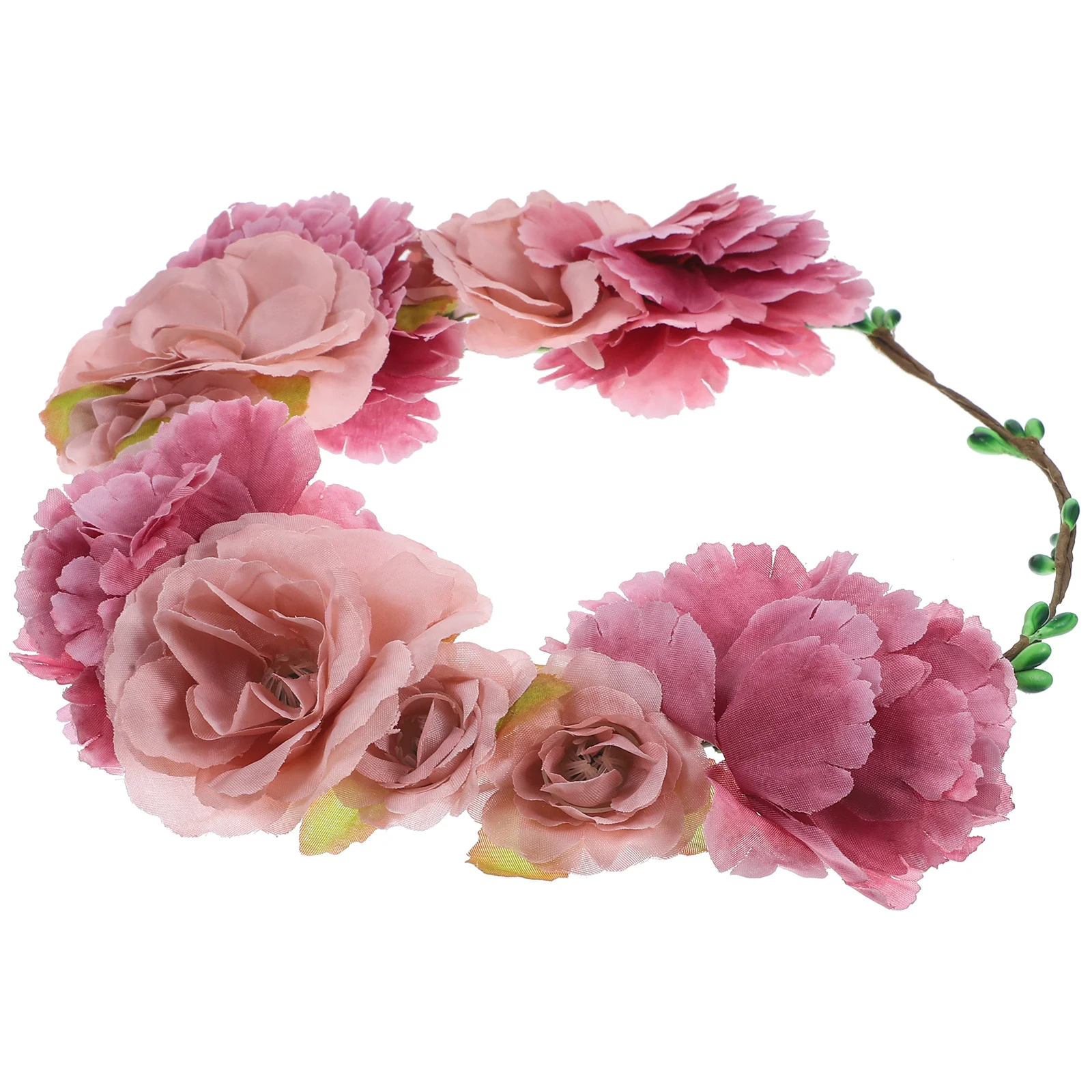 

Flower Headband For Women Wedding Floral Garland Crown Hair Accessories Beach Party Vacation Photography Decor