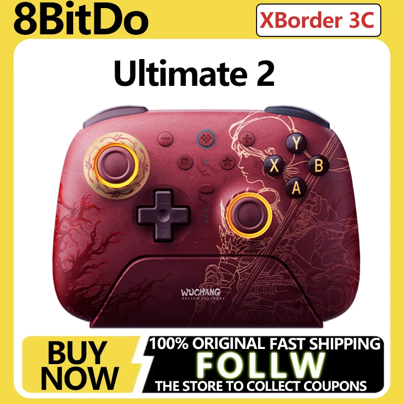 

8BitDo Ultimate 2 WUCHANG, TMR Joystick & Hall Effect Triggers Controller with Charging Dock for PC, 11, Android,Windows 10