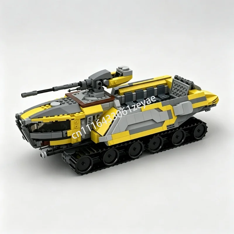 NEW 1272PCS FT OT Transport MOC Sci Fi Vehicle Model Custom Building Blocks DIY Assembly Educational Toy Collection Popular Gift
