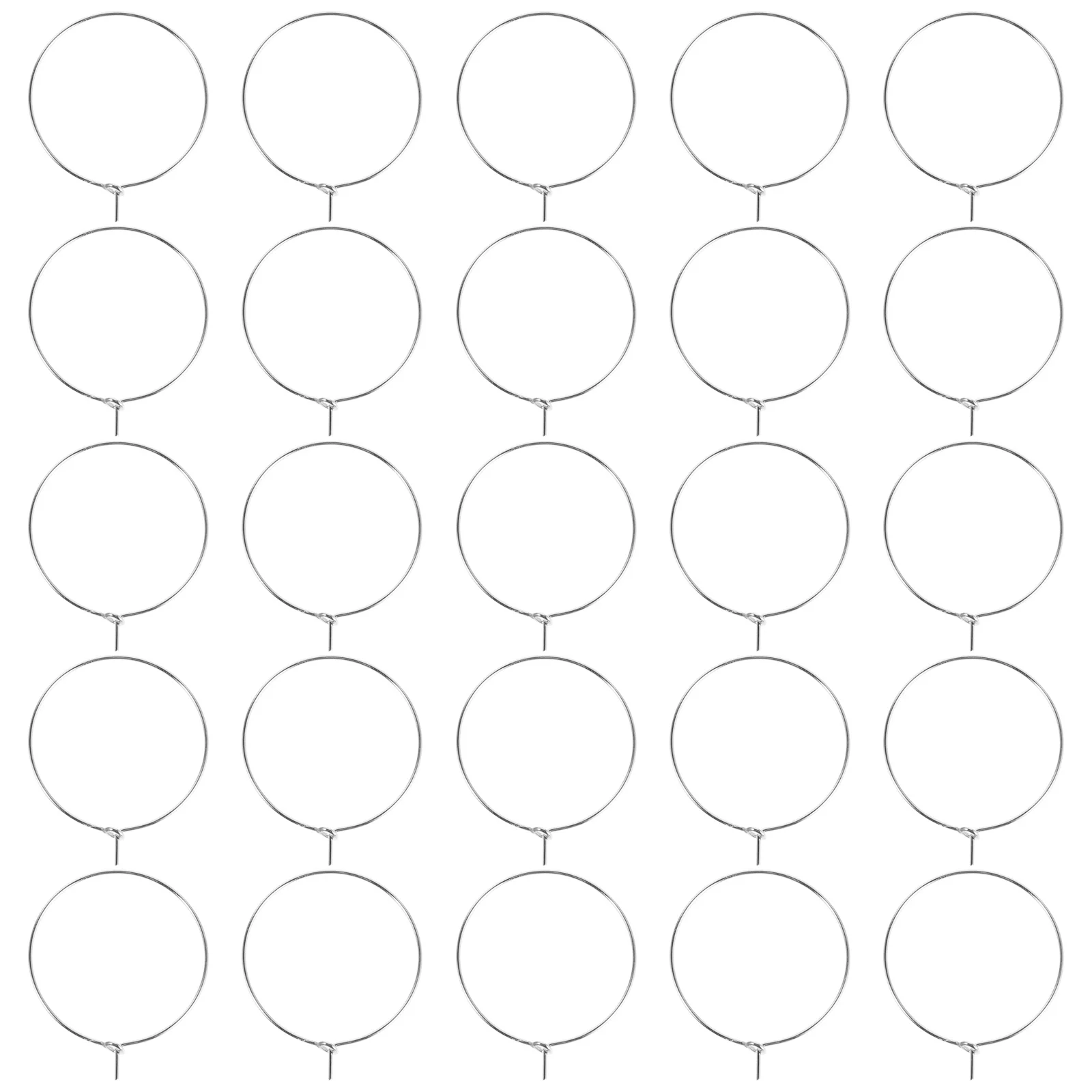 

200Pcs Wedding Drink Identifiers Metal Glass Markers Charms Replaceable Cup Markers Elegant Gold Wine Glass Tags