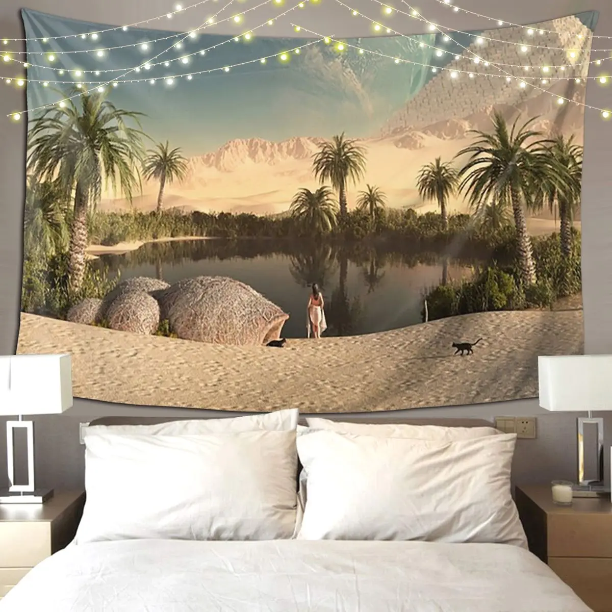 

EGYPTIAN-LANDSCAPE гобелен хиппи настенный эстетический домашний декор гобелены для гостиной спальни комната в общежитии