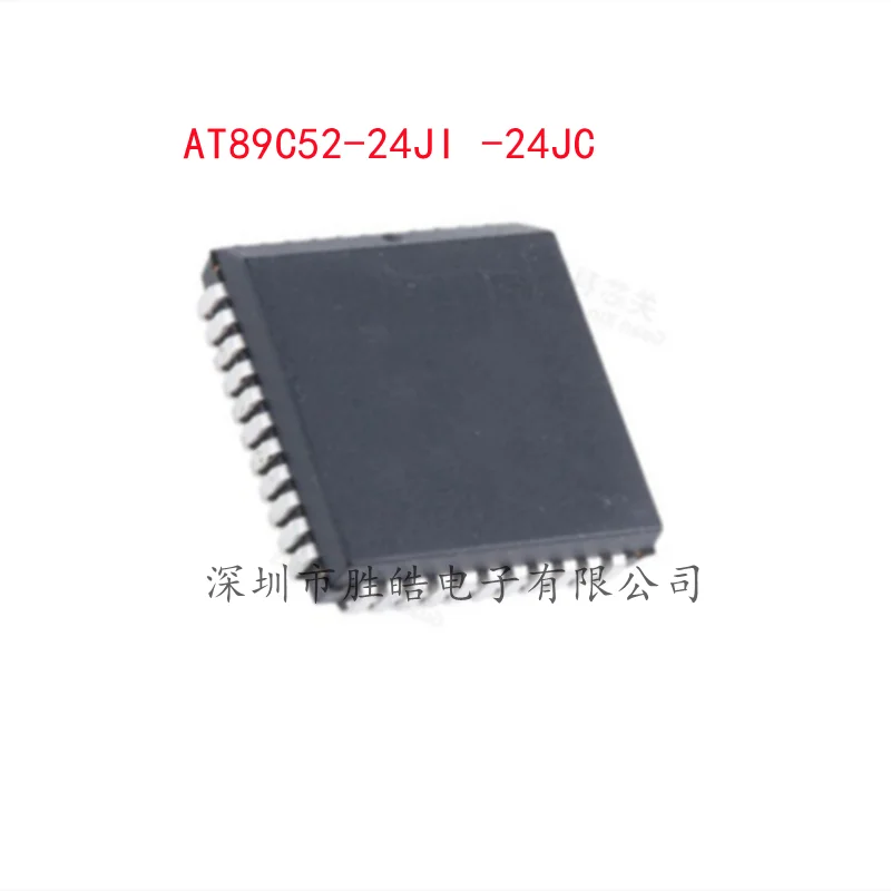 (10PCS)  NEW  AT89C52-24JI -24JC -24JU  AT89C52-24JI  PLCC44   Micro Controller   AT89C52-24JI -24JC